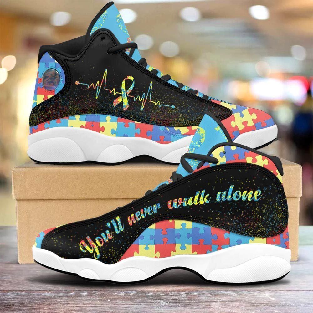 Autism Basketball Shoes, You Will Never Walk Alone Autism Basketball Shoes, For Women